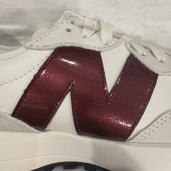 NEW BALANCE 327 in SEA SALT/MONARCH BURGUNDY COMBO - Picture 7 of 11
